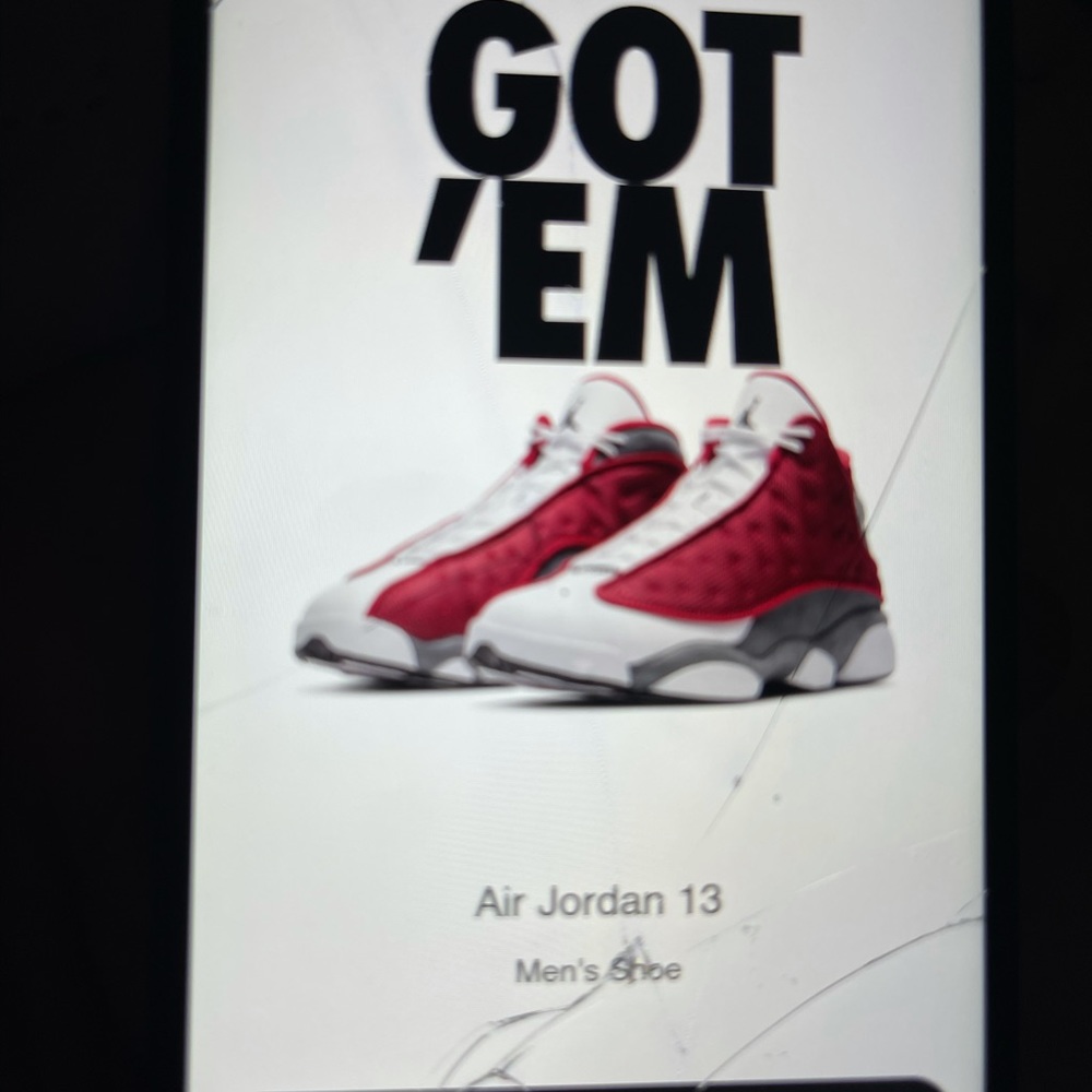 Solddd Jordan  13s red/white/grey - Picture 2 of 5
